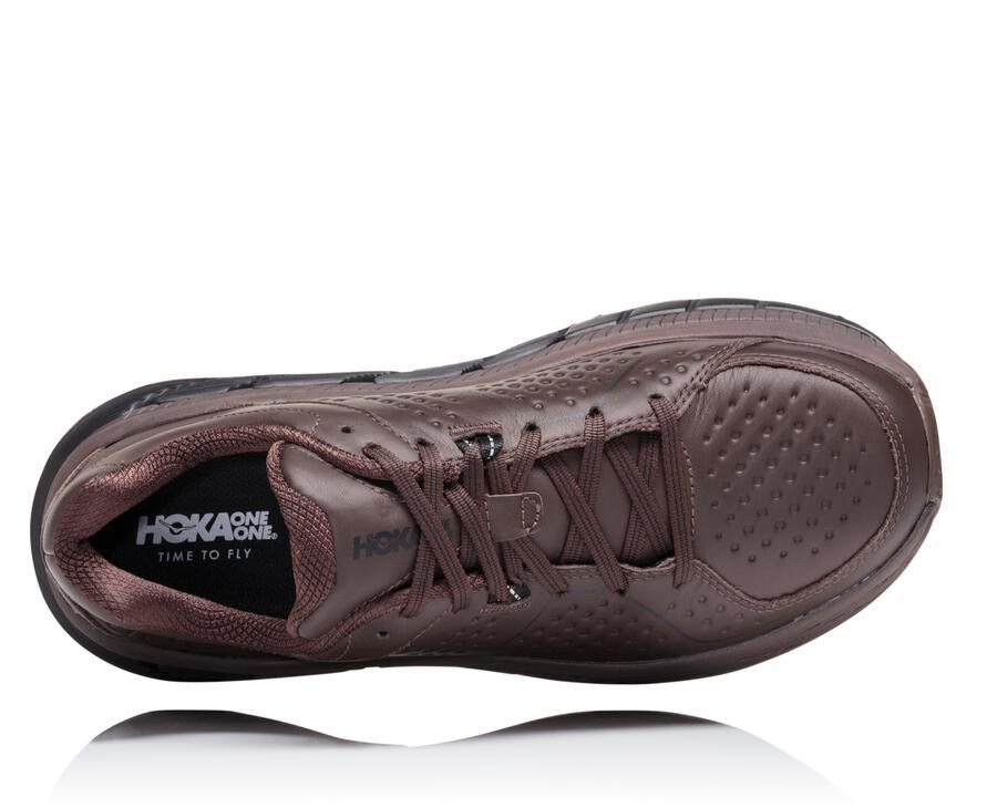 Hoka One One Gaviota Läder Löparskor Herr - Bröst - QXOMS-6197